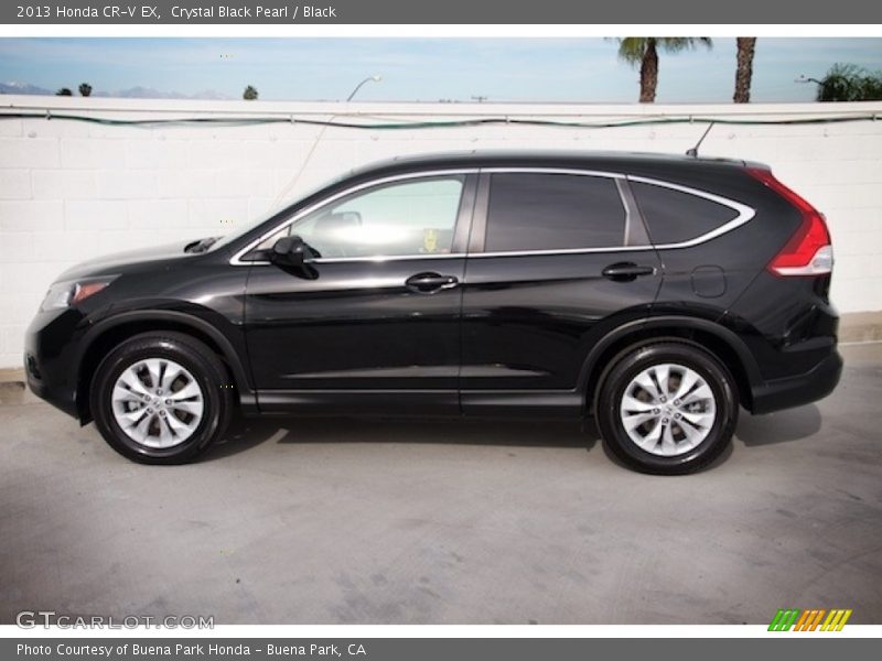 Crystal Black Pearl / Black 2013 Honda CR-V EX