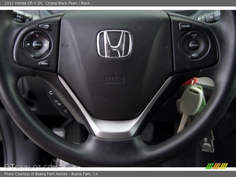 Crystal Black Pearl / Black 2013 Honda CR-V EX