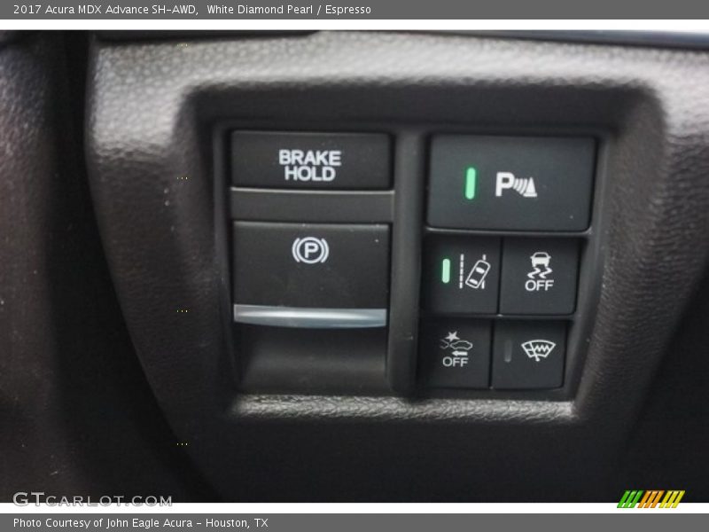 White Diamond Pearl / Espresso 2017 Acura MDX Advance SH-AWD
