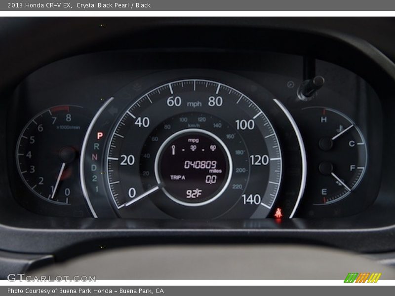 Crystal Black Pearl / Black 2013 Honda CR-V EX