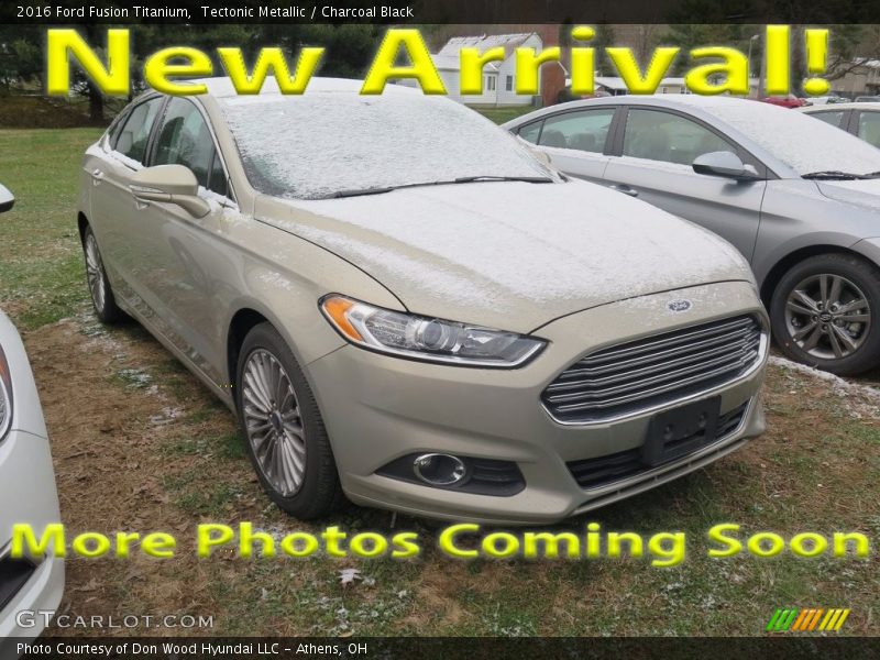 Tectonic Metallic / Charcoal Black 2016 Ford Fusion Titanium
