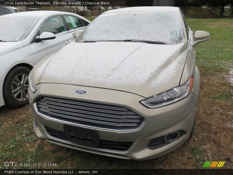 Tectonic Metallic / Charcoal Black 2016 Ford Fusion Titanium