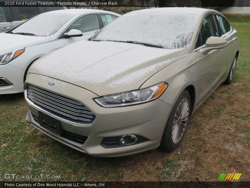 Tectonic Metallic / Charcoal Black 2016 Ford Fusion Titanium
