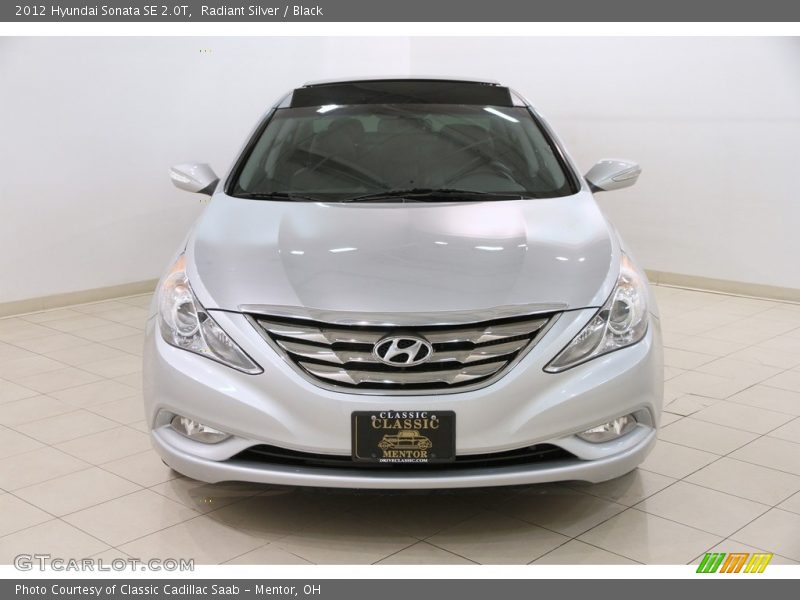 Radiant Silver / Black 2012 Hyundai Sonata SE 2.0T