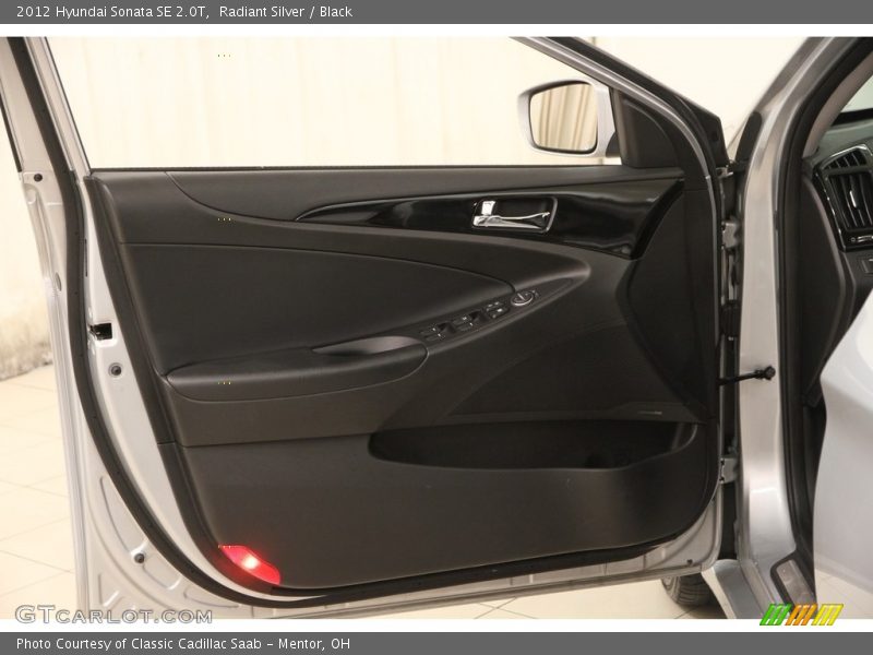 Radiant Silver / Black 2012 Hyundai Sonata SE 2.0T