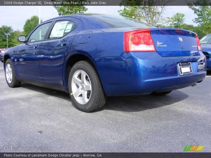 Deep Water Blue Pearl / Dark Slate Gray 2009 Dodge Charger SE