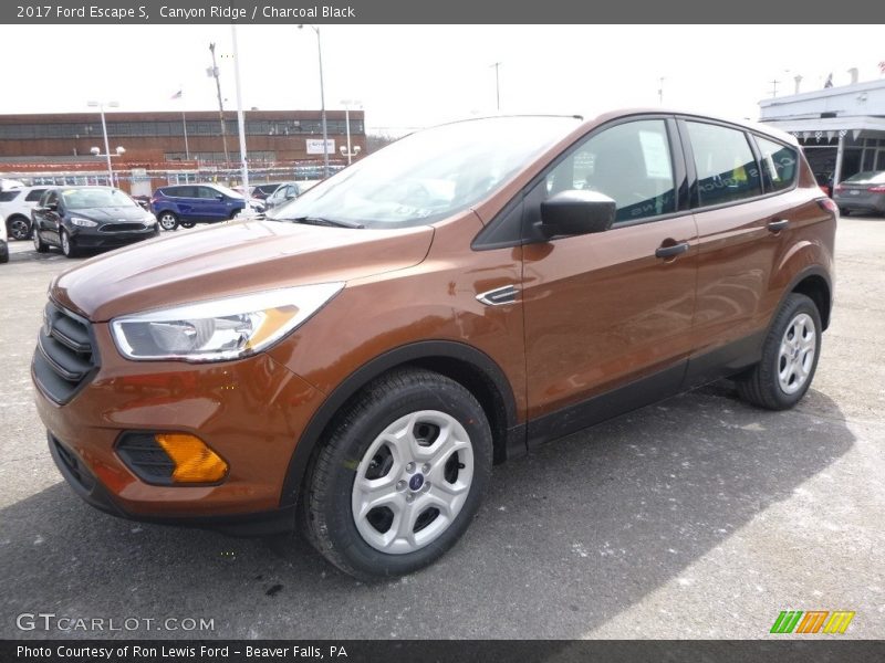 Canyon Ridge / Charcoal Black 2017 Ford Escape S