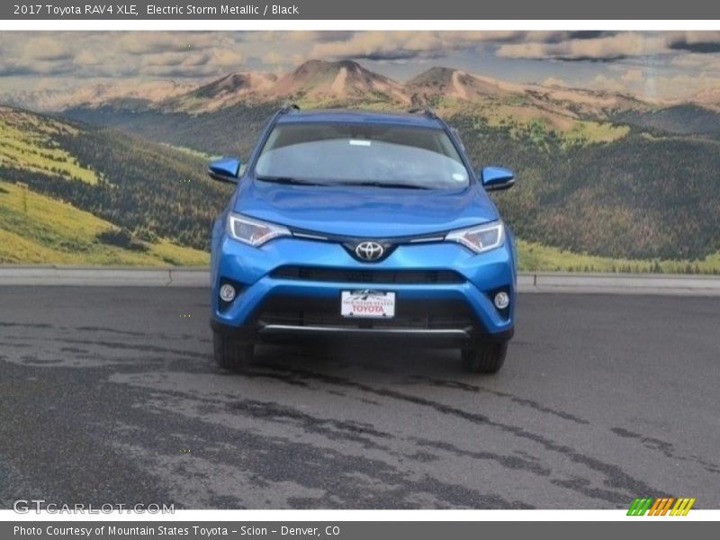 Electric Storm Metallic / Black 2017 Toyota RAV4 XLE