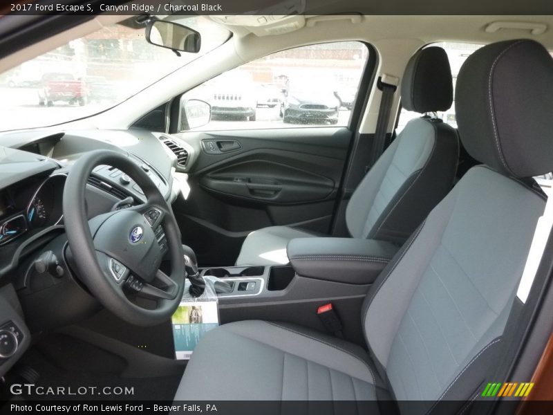 Canyon Ridge / Charcoal Black 2017 Ford Escape S