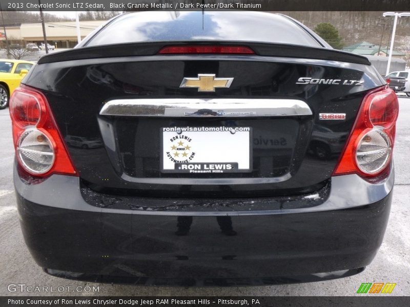 Black Granite Metallic / Dark Pewter/Dark Titanium 2013 Chevrolet Sonic LTZ Sedan