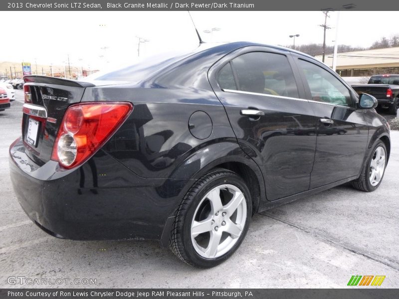 Black Granite Metallic / Dark Pewter/Dark Titanium 2013 Chevrolet Sonic LTZ Sedan