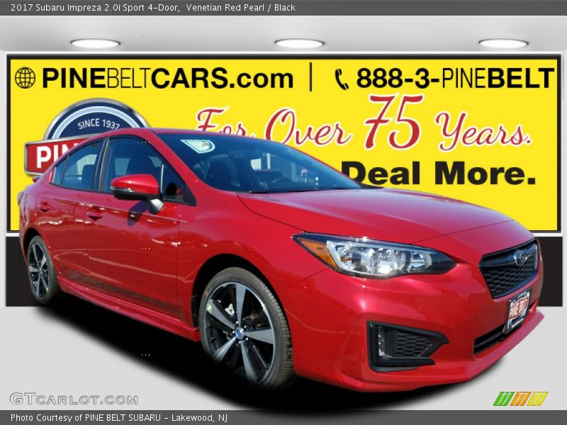 Venetian Red Pearl / Black 2017 Subaru Impreza 2.0i Sport 4-Door