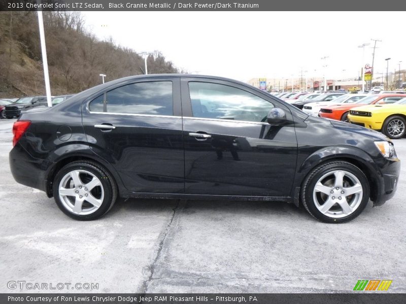 Black Granite Metallic / Dark Pewter/Dark Titanium 2013 Chevrolet Sonic LTZ Sedan
