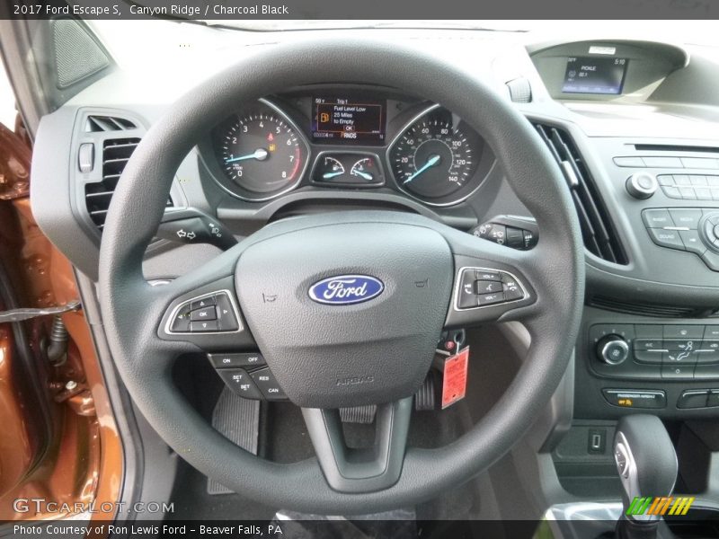 Canyon Ridge / Charcoal Black 2017 Ford Escape S