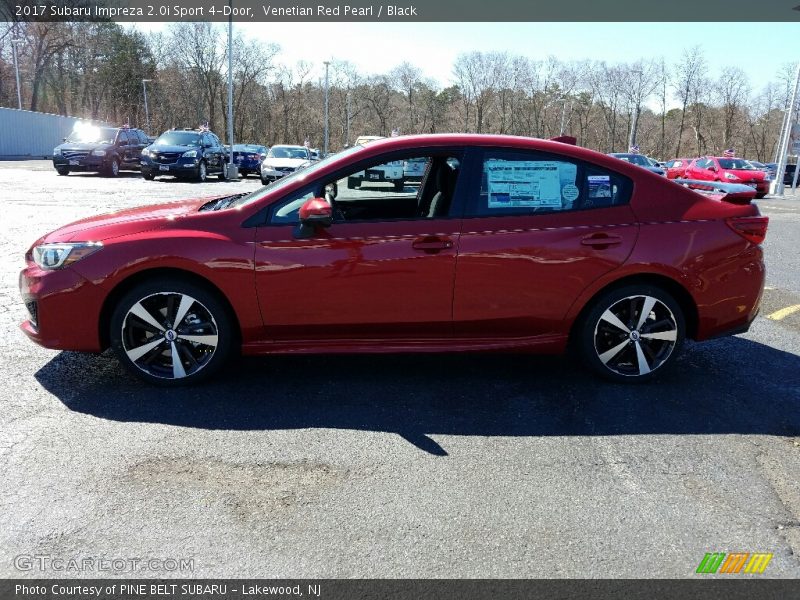 Venetian Red Pearl / Black 2017 Subaru Impreza 2.0i Sport 4-Door