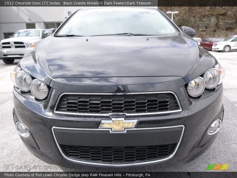 Black Granite Metallic / Dark Pewter/Dark Titanium 2013 Chevrolet Sonic LTZ Sedan