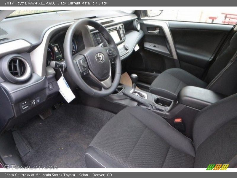 Black Current Metallic / Black 2017 Toyota RAV4 XLE AWD