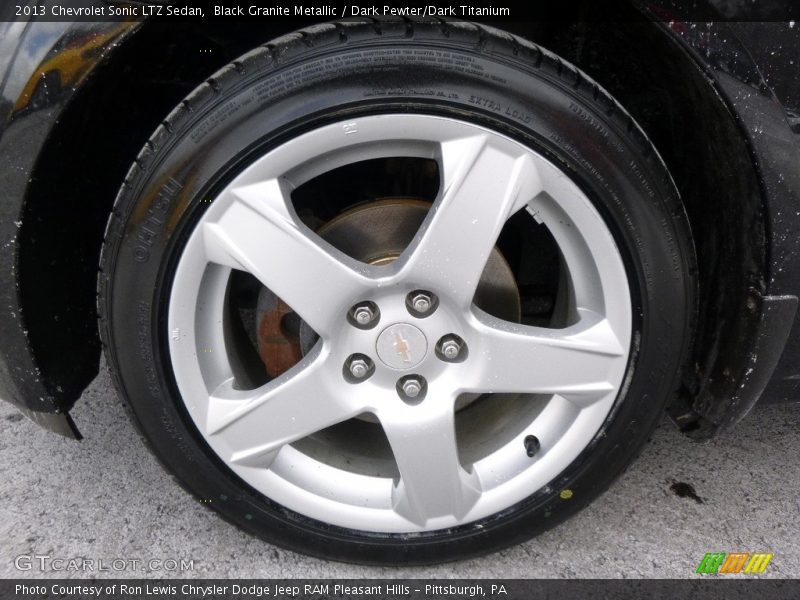 Black Granite Metallic / Dark Pewter/Dark Titanium 2013 Chevrolet Sonic LTZ Sedan