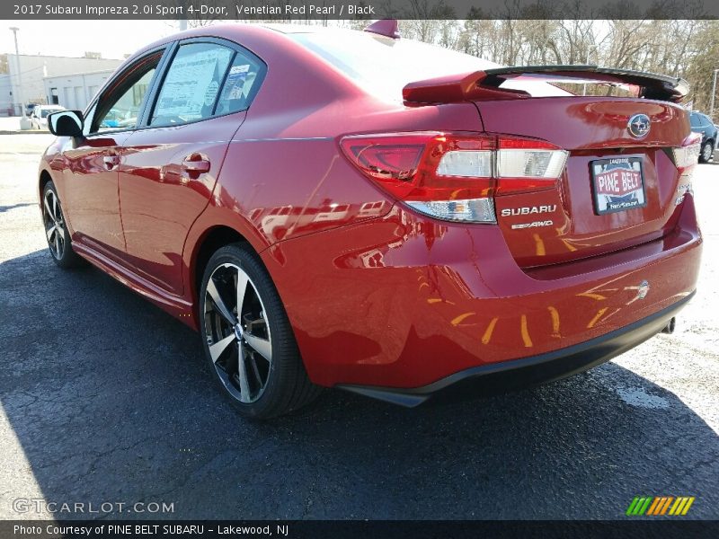 Venetian Red Pearl / Black 2017 Subaru Impreza 2.0i Sport 4-Door