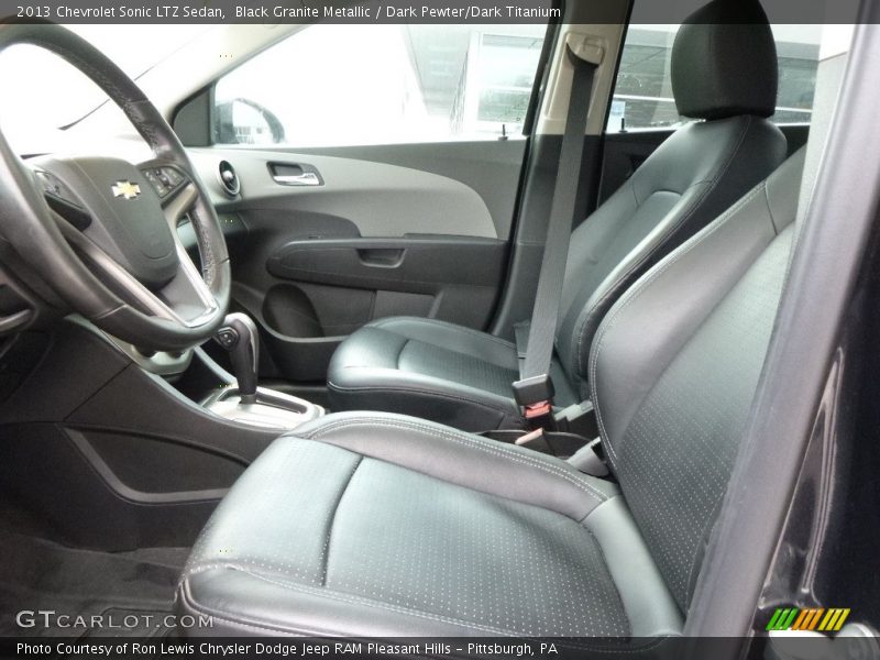 Black Granite Metallic / Dark Pewter/Dark Titanium 2013 Chevrolet Sonic LTZ Sedan