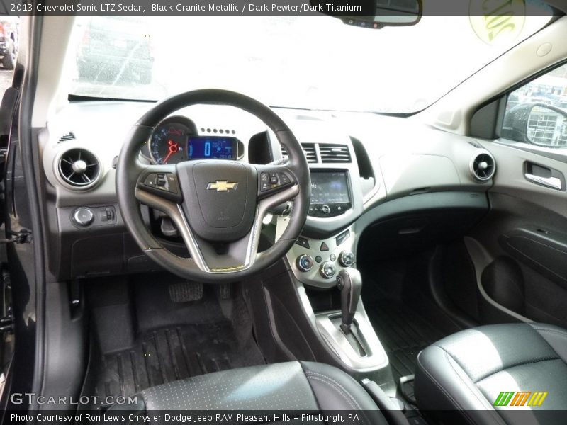 Black Granite Metallic / Dark Pewter/Dark Titanium 2013 Chevrolet Sonic LTZ Sedan