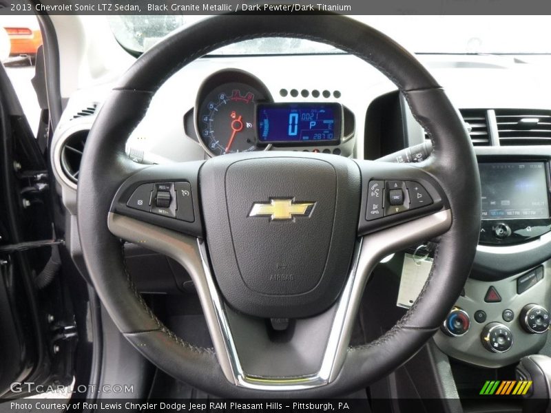 Black Granite Metallic / Dark Pewter/Dark Titanium 2013 Chevrolet Sonic LTZ Sedan