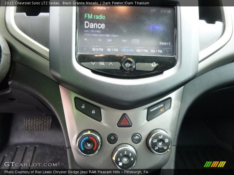 Black Granite Metallic / Dark Pewter/Dark Titanium 2013 Chevrolet Sonic LTZ Sedan