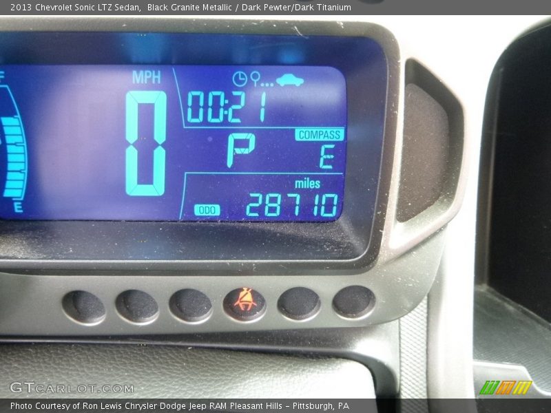 Black Granite Metallic / Dark Pewter/Dark Titanium 2013 Chevrolet Sonic LTZ Sedan