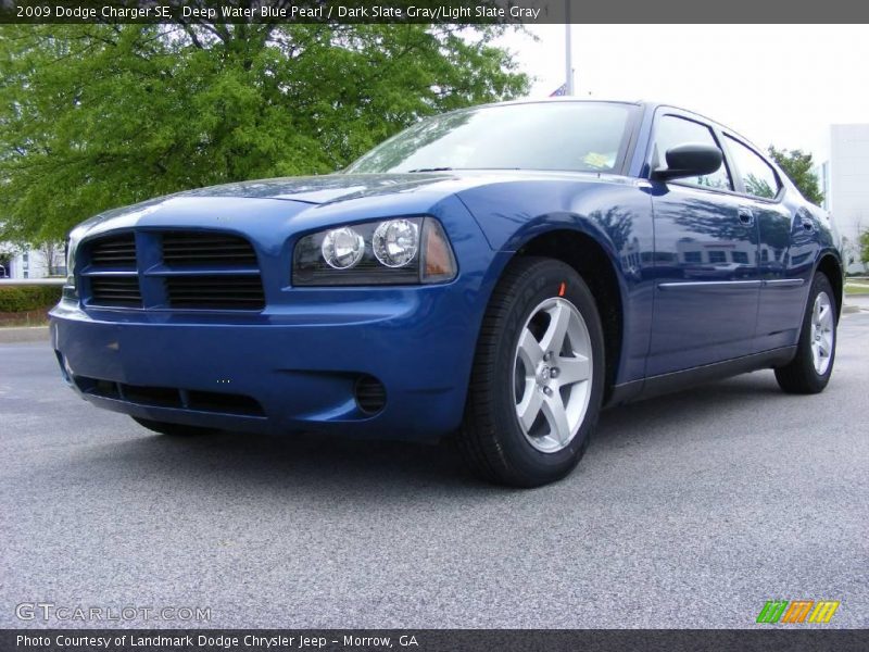 Deep Water Blue Pearl / Dark Slate Gray/Light Slate Gray 2009 Dodge Charger SE
