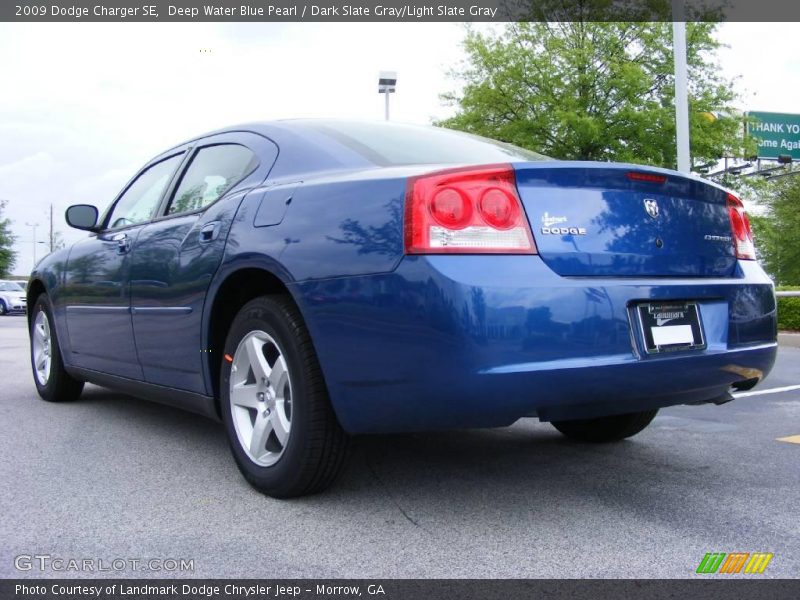 Deep Water Blue Pearl / Dark Slate Gray/Light Slate Gray 2009 Dodge Charger SE