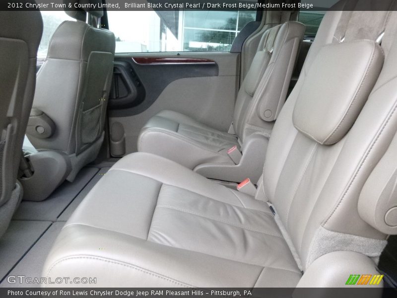 Brilliant Black Crystal Pearl / Dark Frost Beige/Medium Frost Beige 2012 Chrysler Town & Country Limited