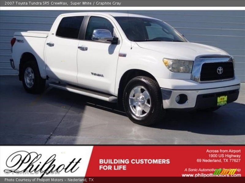 Super White / Graphite Gray 2007 Toyota Tundra SR5 CrewMax
