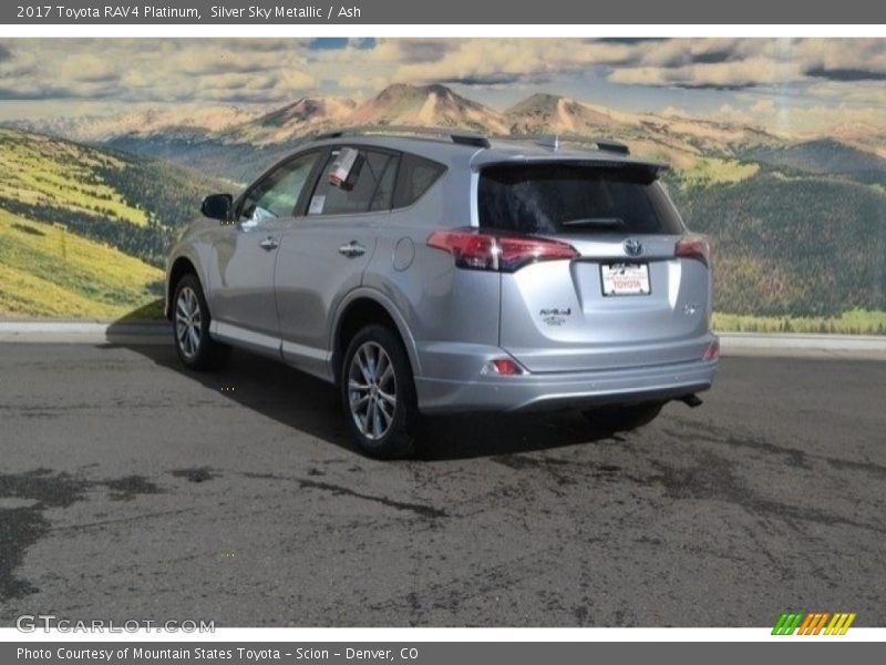 Silver Sky Metallic / Ash 2017 Toyota RAV4 Platinum