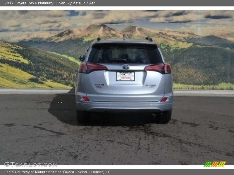 Silver Sky Metallic / Ash 2017 Toyota RAV4 Platinum