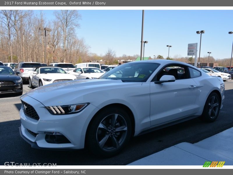 Oxford White / Ebony 2017 Ford Mustang Ecoboost Coupe