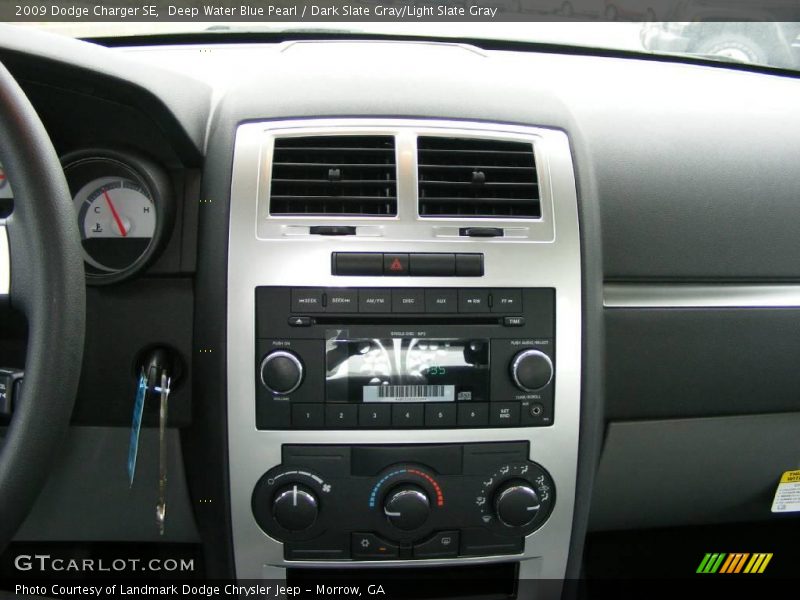 Deep Water Blue Pearl / Dark Slate Gray/Light Slate Gray 2009 Dodge Charger SE