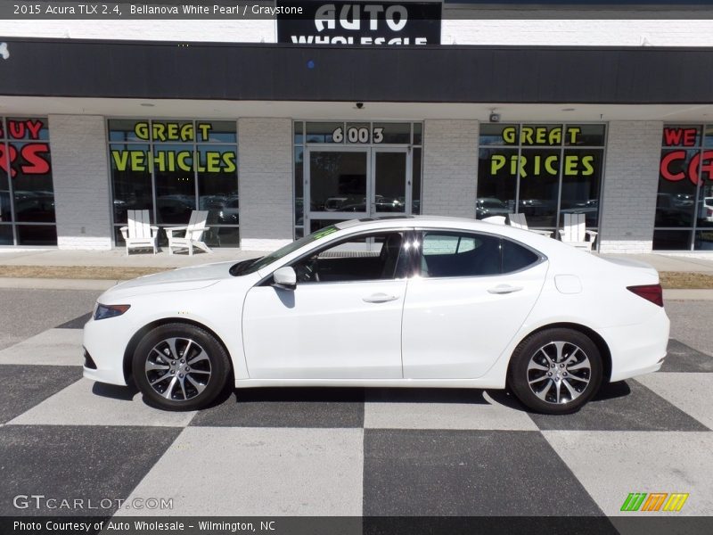 Bellanova White Pearl / Graystone 2015 Acura TLX 2.4