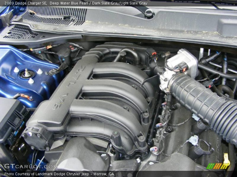 Deep Water Blue Pearl / Dark Slate Gray/Light Slate Gray 2009 Dodge Charger SE
