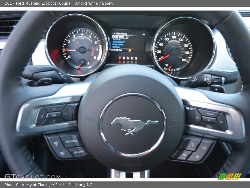 Oxford White / Ebony 2017 Ford Mustang Ecoboost Coupe