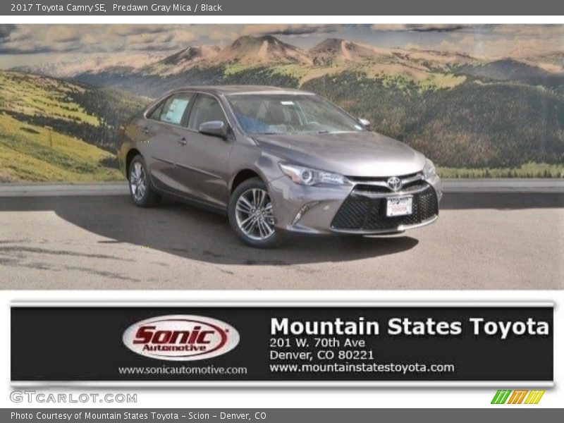 Predawn Gray Mica / Black 2017 Toyota Camry SE