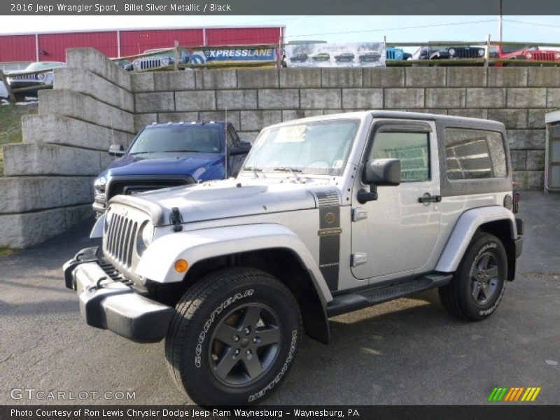 Billet Silver Metallic / Black 2016 Jeep Wrangler Sport