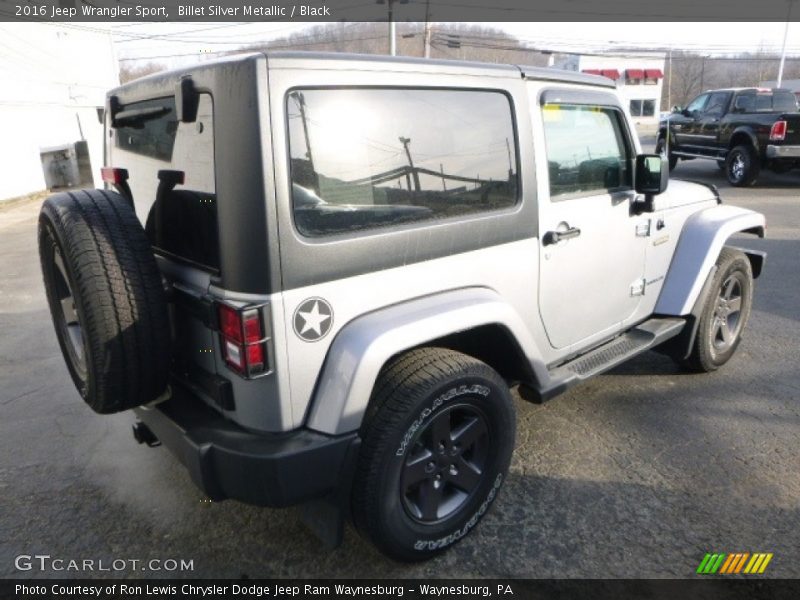 Billet Silver Metallic / Black 2016 Jeep Wrangler Sport