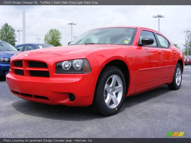 TorRed / Dark Slate Gray/Light Slate Gray 2009 Dodge Charger SE