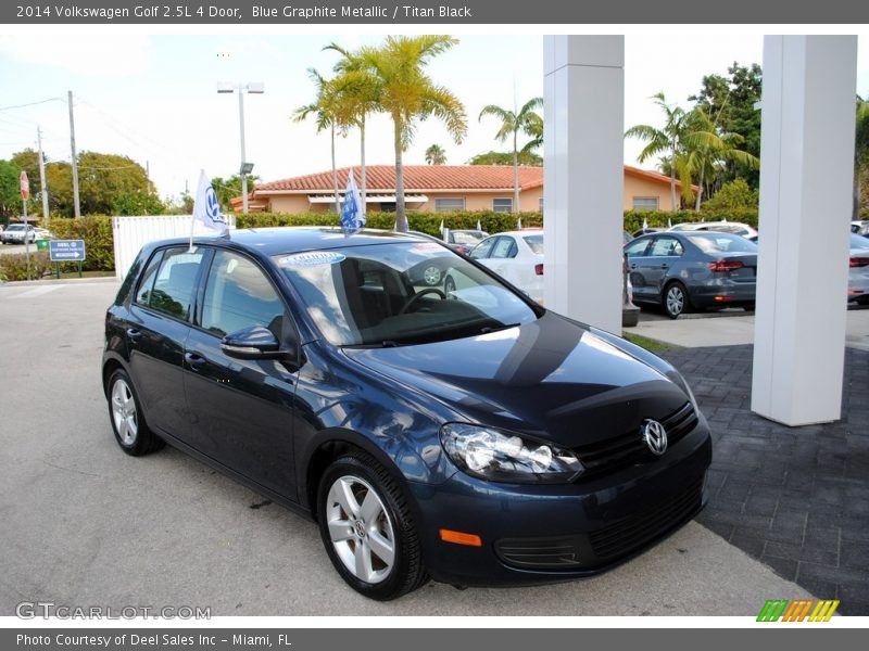 Blue Graphite Metallic / Titan Black 2014 Volkswagen Golf 2.5L 4 Door