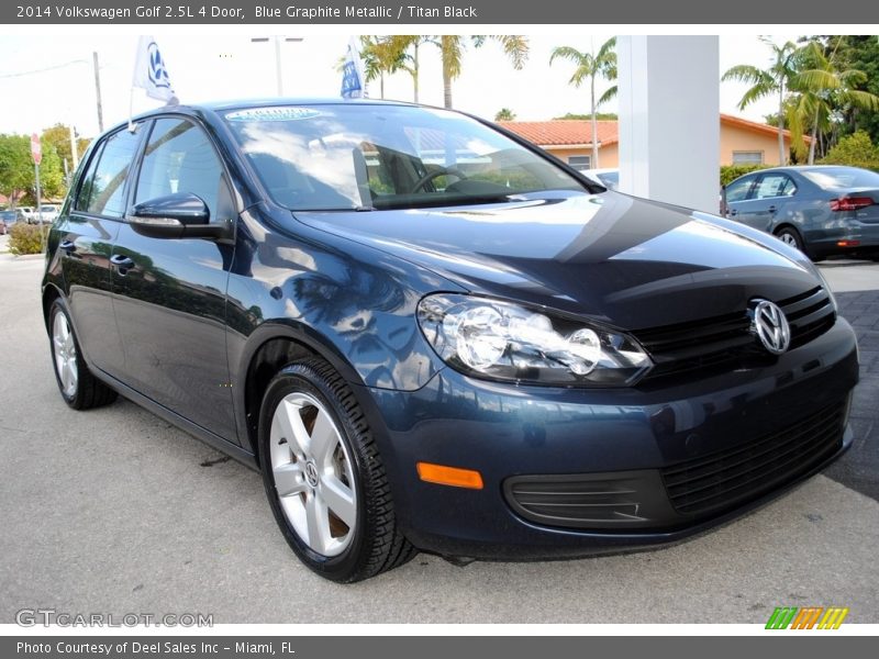 Blue Graphite Metallic / Titan Black 2014 Volkswagen Golf 2.5L 4 Door