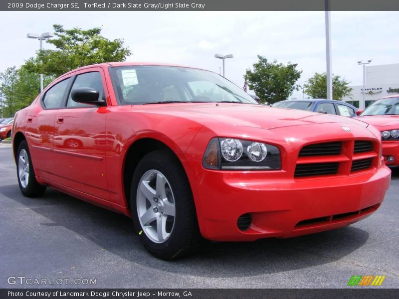 TorRed / Dark Slate Gray/Light Slate Gray 2009 Dodge Charger SE