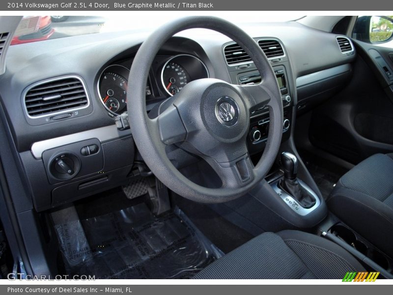 Blue Graphite Metallic / Titan Black 2014 Volkswagen Golf 2.5L 4 Door