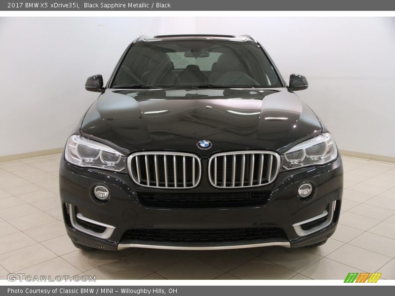 Black Sapphire Metallic / Black 2017 BMW X5 xDrive35i