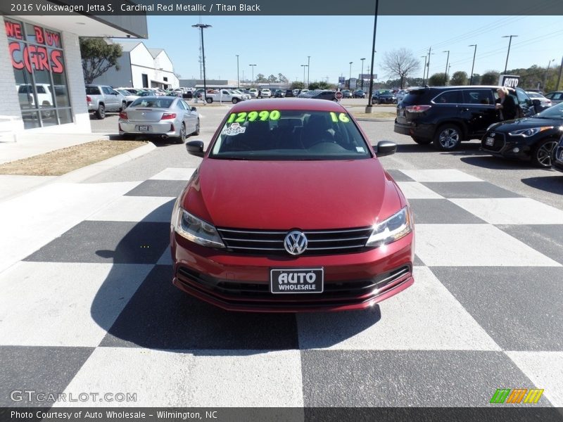 Cardinal Red Metallic / Titan Black 2016 Volkswagen Jetta S