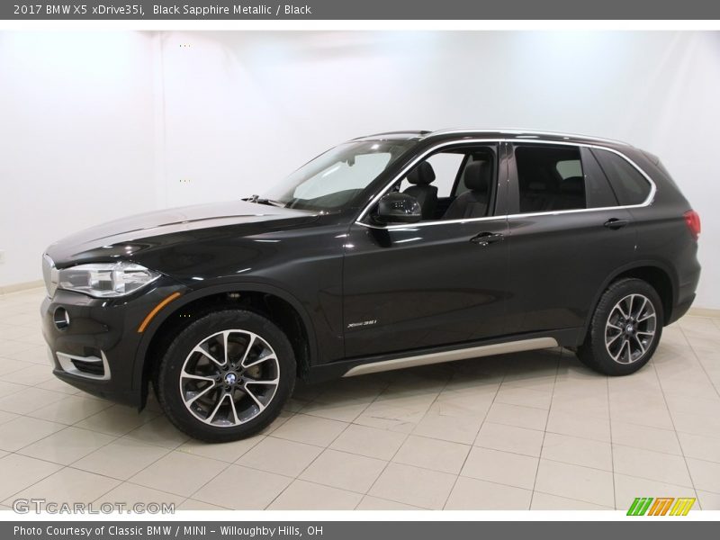 Black Sapphire Metallic / Black 2017 BMW X5 xDrive35i